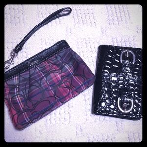 WILL BE DONATING SOON Clutch and wallet bundle